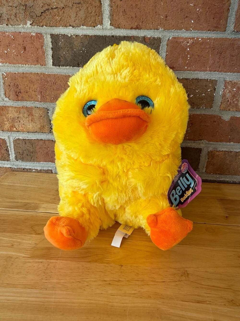 Nanco Belly Buddies Yellow Duck Plush Stuffed Animal
